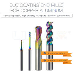 DLC Coating End Mills for Copper Aluminum